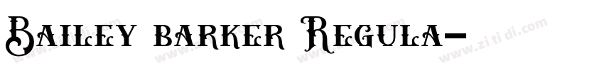 Bailey barker Regula字体转换